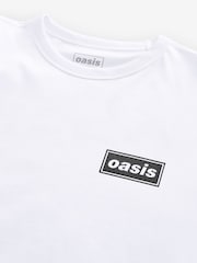 Blanc - T-shirt 100% coton Oasis à manches longues - Image 9 of 11
