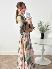 Style Cheat Pink Daphne Belted Shirt Dress - Image 3 of 4