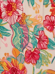 Adrianna Papell Pink Printed Midi Dress - Image 7 of 7