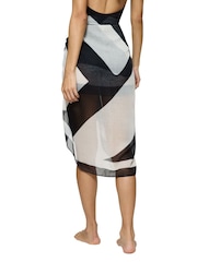לבן - Triumph Beach MyWear Pareo White Cover-Up - Image 2 of 5