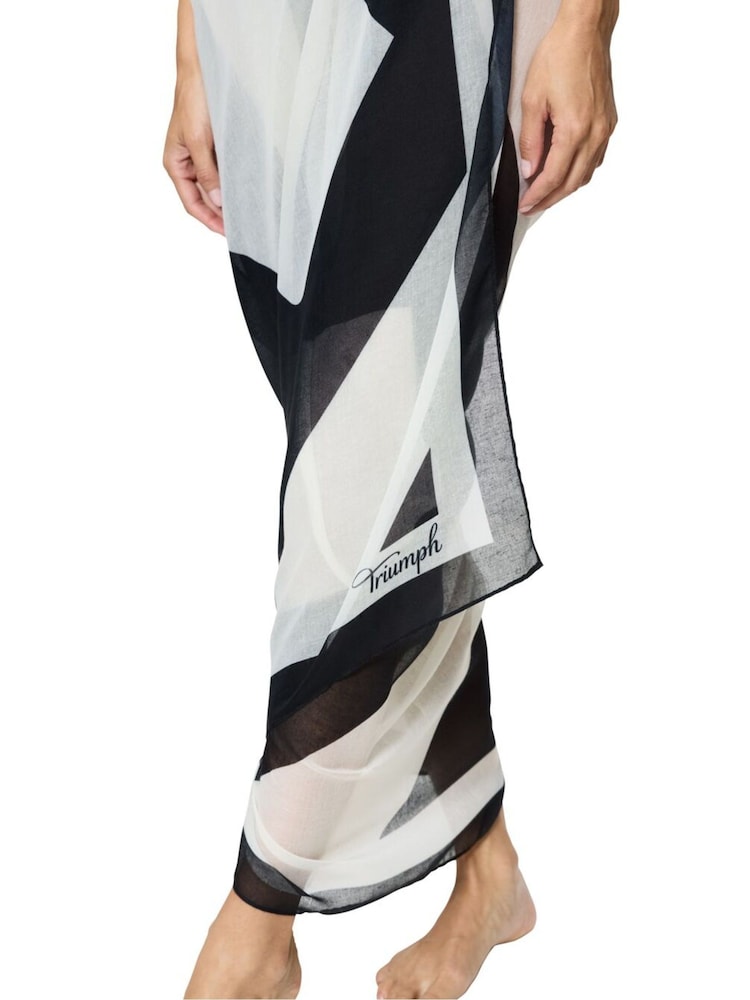 לבן - Triumph Beach MyWear Pareo White Cover-Up - Image 3 of 5