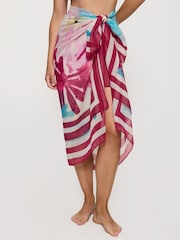 Pink - Triumph Beach MyWear Pareo White Cover-Up - Bild 3 von 5