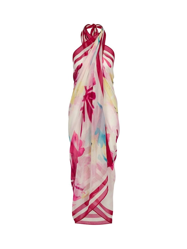 Pink - Triumph Beach MyWear Pareo White Cover-Up - Bild 5 von 5