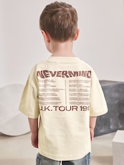 Cream Nirvana Band Graphic Short Sleeve T-Shirt (3mths-8yrs) - Image 2 of 7