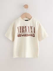 Cream Nirvana Band Graphic Short Sleeve T-Shirt (3mths-8yrs) - Image 4 of 7
