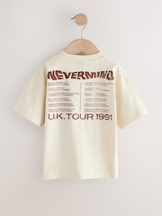 Cream Nirvana Band Graphic Short Sleeve T-Shirt (3mths-8yrs) - Image 5 of 7