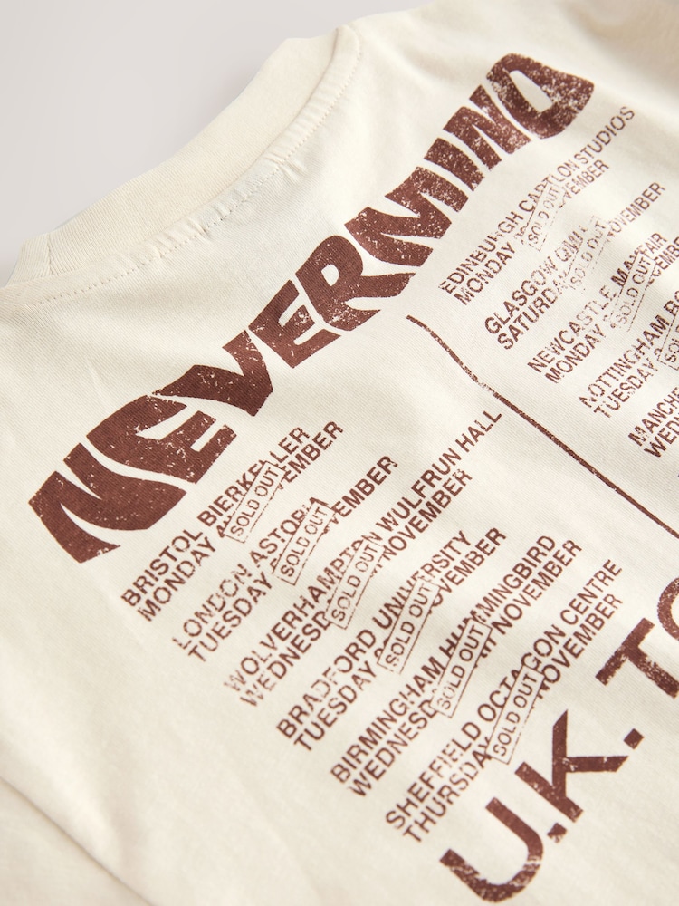 Cream Nirvana Band Graphic Short Sleeve T-Shirt (3mths-8yrs) - Image 7 of 7