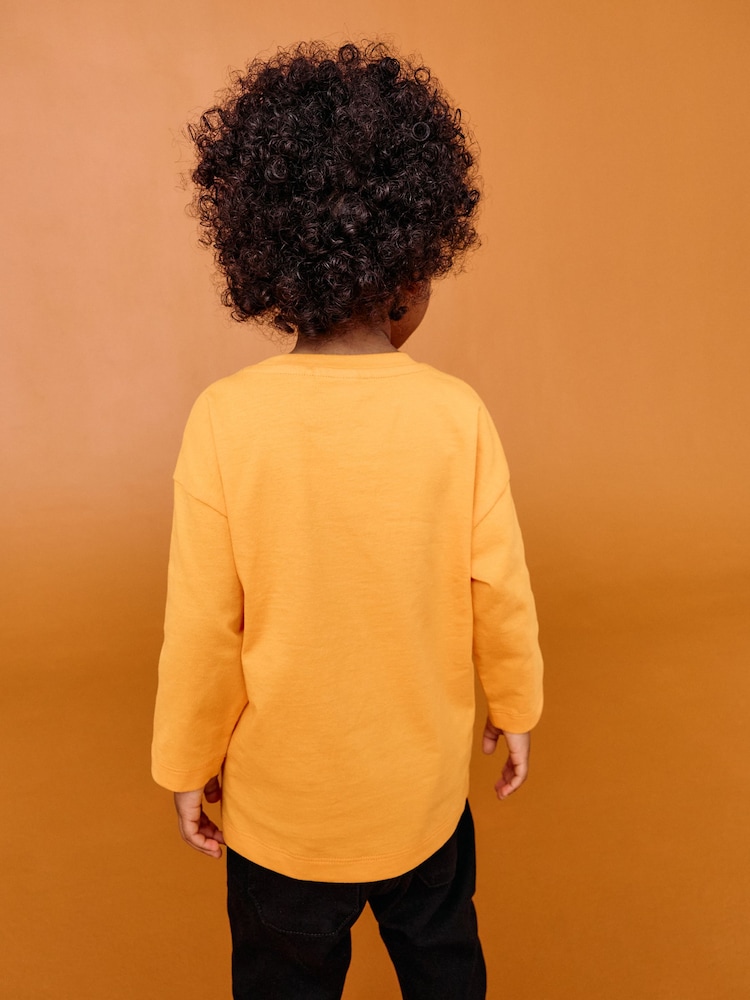Orange Mickey Mouse Halloween Long Sleeve T-Shirt (3mths-8yrs) - Image 2 of 7