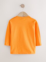 Orange Mickey Mouse Halloween Long Sleeve T-Shirt (3mths-8yrs) - Image 5 of 7