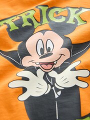 Orange Mickey Mouse Halloween Long Sleeve T-Shirt (3mths-8yrs) - Image 6 of 7
