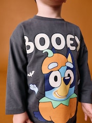 Charcoal Grey Bluey Halloween Long Sleeve T-Shirt (3mths-8yrs) - Image 2 of 7