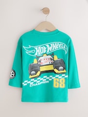 أخضر - تيشرت بأكمام طويلة من Hot Wheels (9 أشهر - 8 سنوات) - صورة 2 من 4