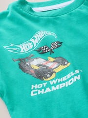 أخضر - تيشرت بأكمام طويلة من Hot Wheels (9 أشهر - 8 سنوات) - صورة 3 من 4