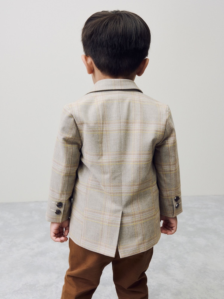 Brown Check Blazer (3mths-9yrs) - Image 2 of 8