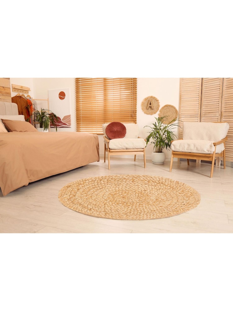 Esselle Heaton 60x60cm Woven Circle Jute Rug - Bild 1 von 5 Esselle Heaton 60x60cm Woven Circle Jute Rug - Bild 1 von 5