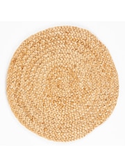 Esselle Heaton 60x60cm Woven Circle Jute Rug - Bild 2 von 5