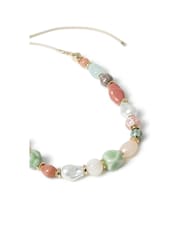 Aela Pink Pearl and Pastel Bead Adjustable Necklace - Image 2 of 2