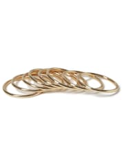 Aela Gold Tone Bangle Set 5 Pack - Image 2 of 2