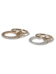 Aela Gold Tone Diamond Simulant Ring - Image 2 of 3