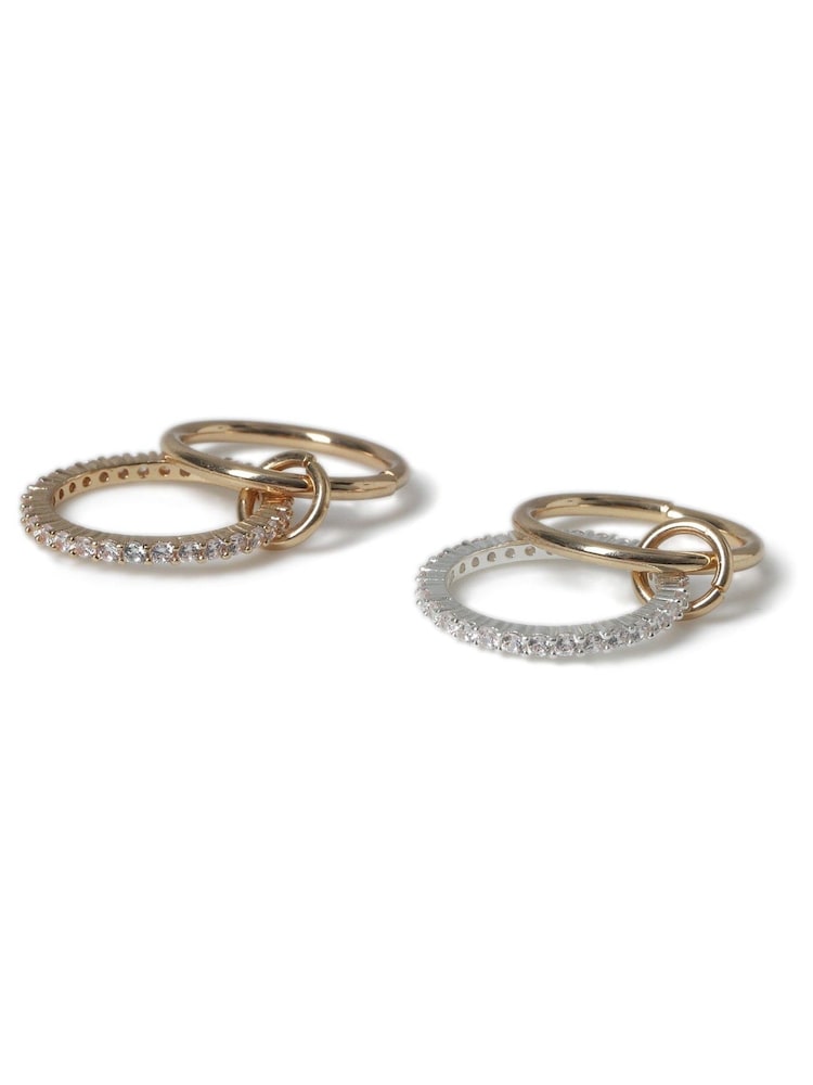 Aela Gold Tone Diamond Simulant Ring - Image 2 of 3