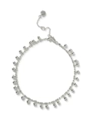Aela Silver Tone Ball Anklet - Bild 1 von 3