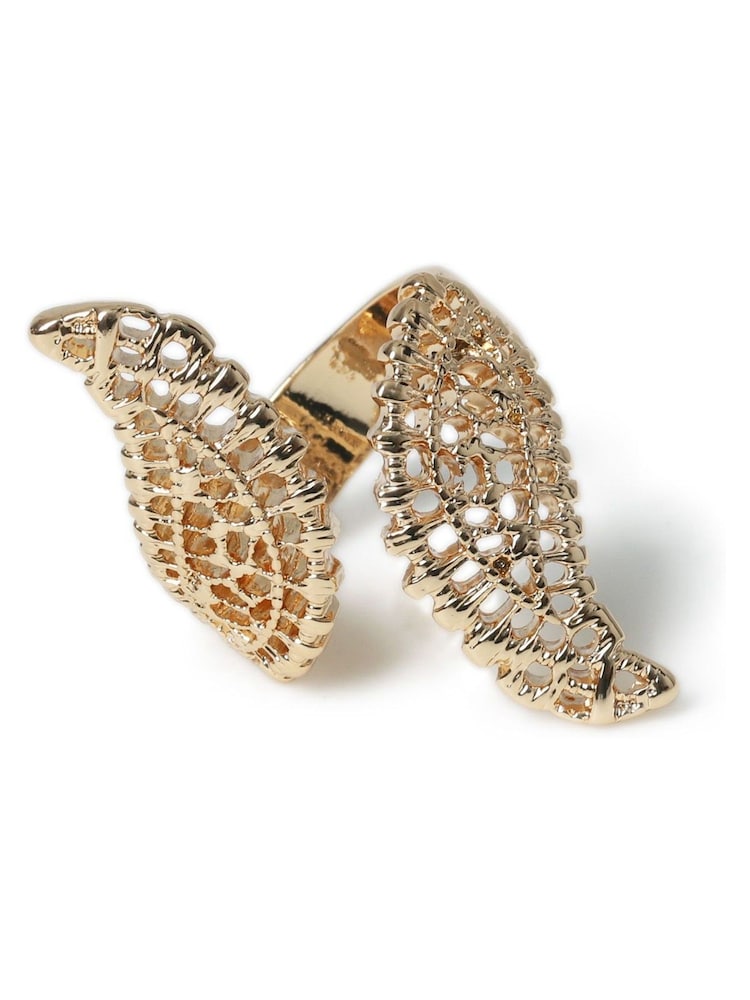 Aela Gold Tone Filigree Ring - Image 1 of 2