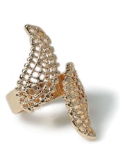 Aela Gold Tone Filigree Ring - Image 2 of 2