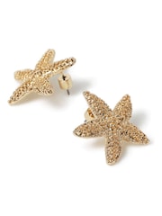 Aela Gold Tone Starfish Stud Earrings - Bild 2 von 3