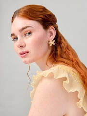 Aela Gold Tone Starfish Stud Earrings - Bild 3 von 3