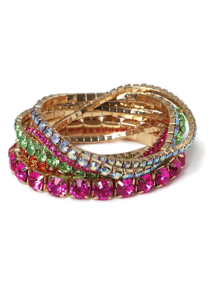 Aela Rhinestone Stretch Wristwear Bracelet - Image 1 of 4