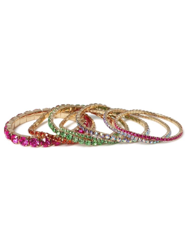 Aela Rhinestone Stretch Wristwear Bracelet - Image 2 of 4