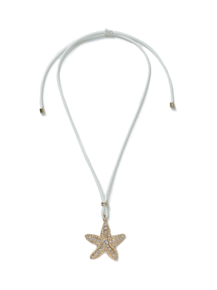 Aela Gold Tone Cord Starfish Pendant Necklace - Image 1 of 3