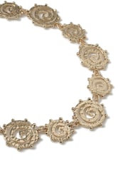 Aela Gold Tone Swirl Collar Necklace - Image 2 of 2