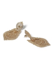 Aela Gold Tone Filigree Drop Earrings - Image 2 of 3