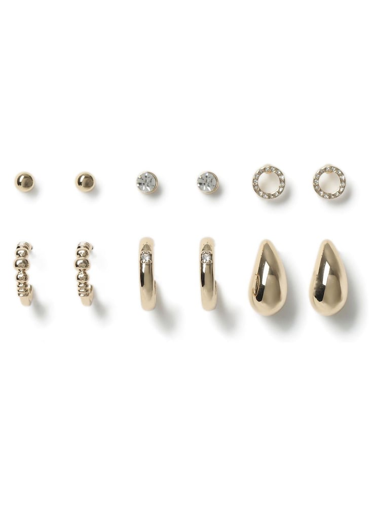Aela Gold Tone Earrings - Image 1 of 2 Aela Gold Tone Earrings - Image 1 of 2