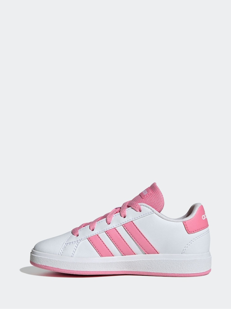 adidas White Grand Court 2.0 Trainers - Image 2 of 9