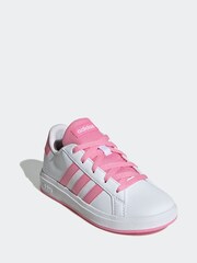 adidas White Grand Court 2.0 Trainers - Image 3 of 9