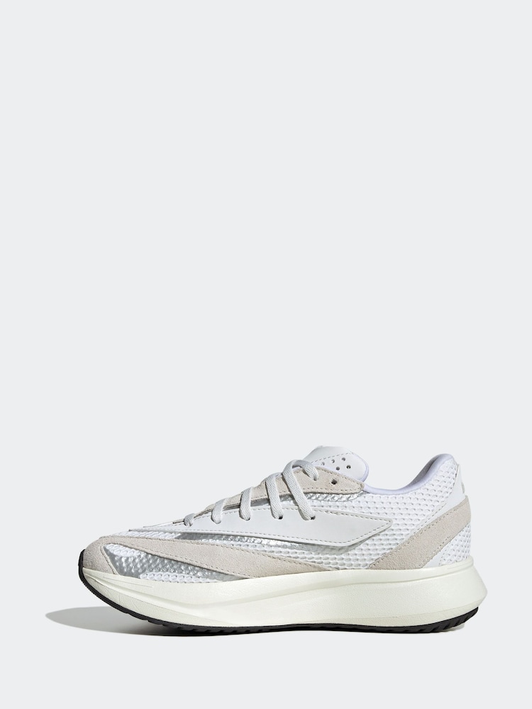 adidas White Lightblaze Trainers - Image 2 of 8
