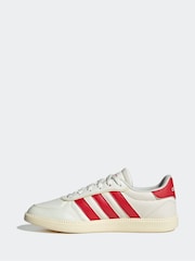 adidas Cream/Red Breaknet Sleek Lace Junior Trainers - Image 2 of 9