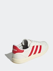 adidas Cream/Red Breaknet Sleek Lace Junior Trainers - Image 4 of 9