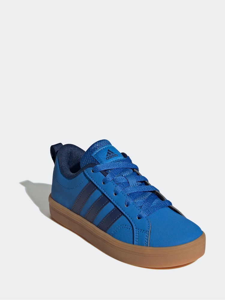 adidas Blue VS Pace 2.0 Lace Kids Trainers - Image 2 of 9 adidas Blue VS Pace 2.0 Lace Kids Trainers - Image 2 of 9