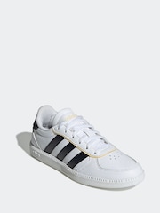 adidas White/Black BREAKNET SLEEK J - Image 3 of 9