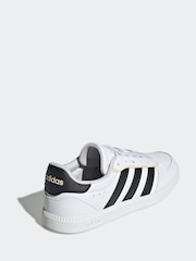 adidas White/Black BREAKNET SLEEK J - Image 4 of 9