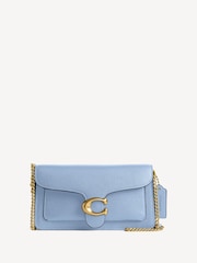COACH Blue Polished Pebble Leather Tabby Chain Clutch - Image 1 of 4