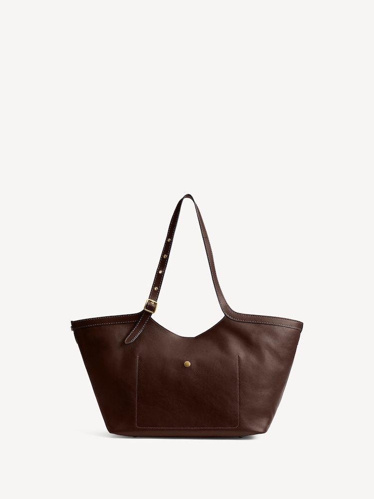 COACH Brown Grain Leather Gramercy Tote - Image 1 of 7