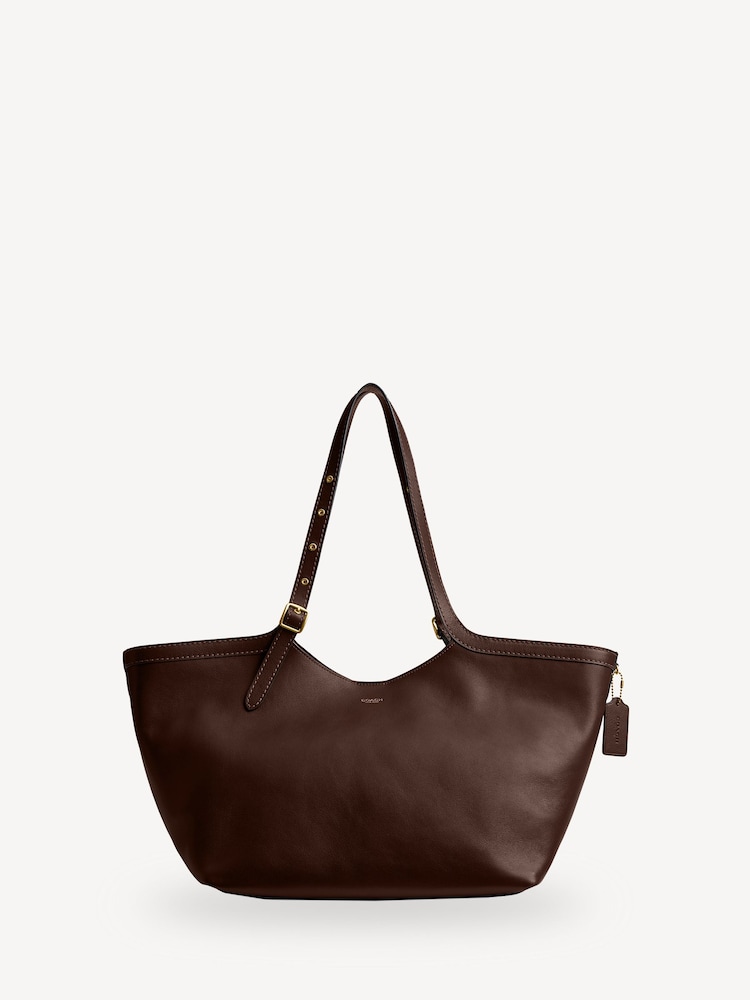 COACH Brown Grain Leather Gramercy Tote - Image 2 of 7