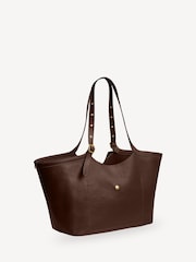 COACH Brown Grain Leather Gramercy Tote - Image 3 of 7