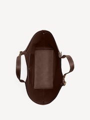 COACH Brown Grain Leather Gramercy Tote - Image 4 of 7