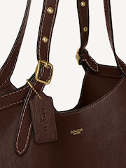 COACH Brown Grain Leather Gramercy Tote - Image 5 of 7
