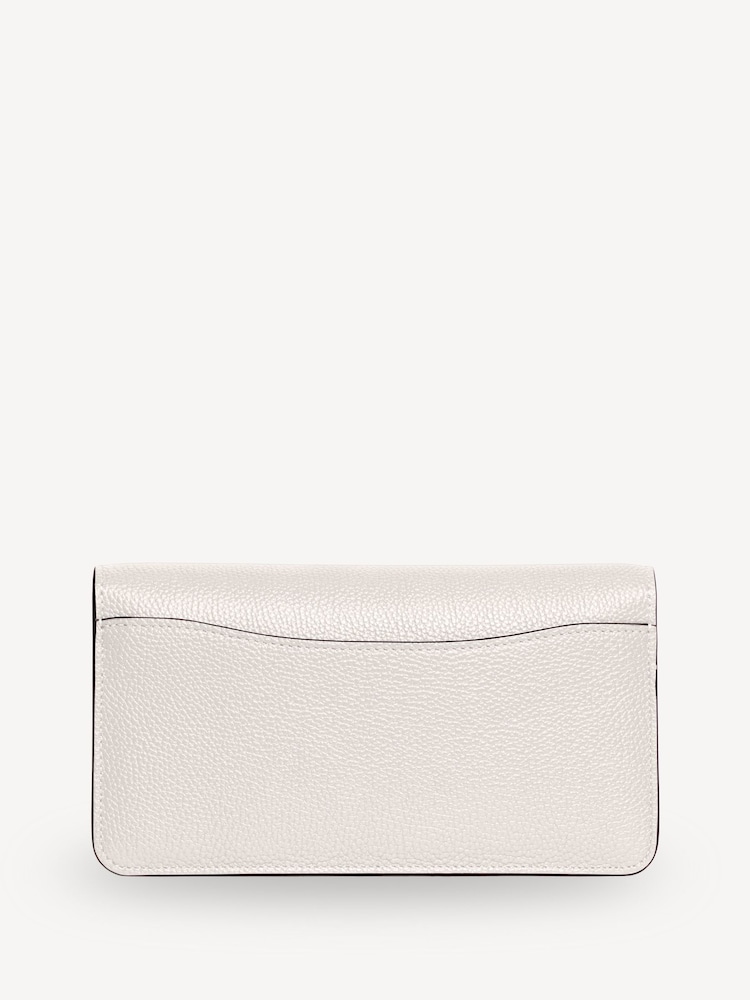 COACH Cream Polished Pebble Leather Tabby Chain Clutch - Image 2 of 8
